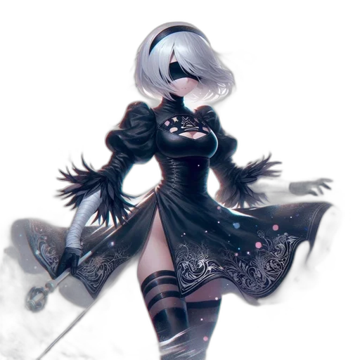 sword, staff, weapon, dress transparent PNG cut-out