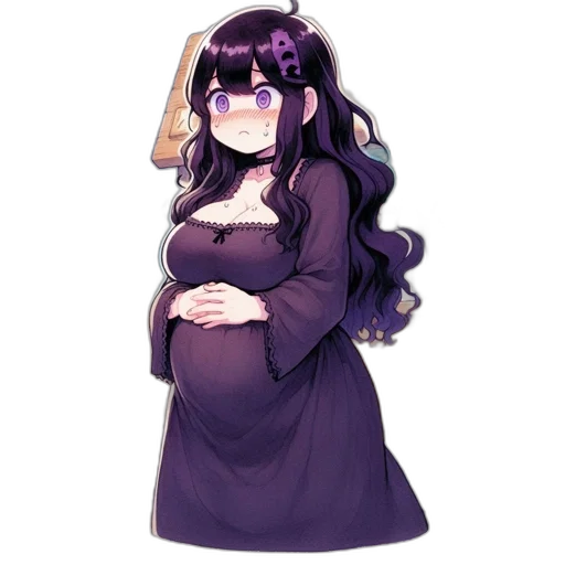 dress, creature, crown, staff transparent PNG cut-out