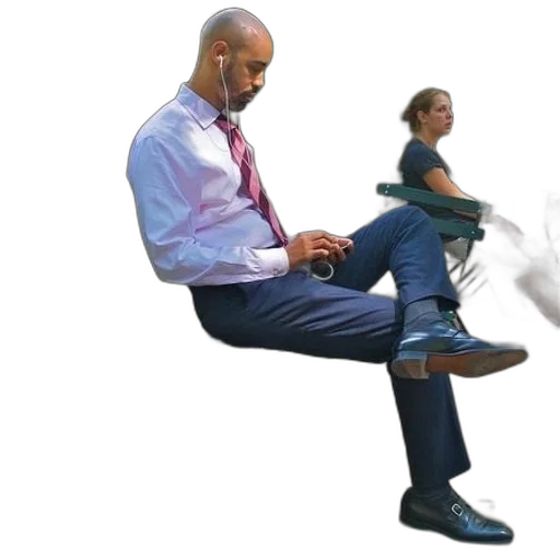 staff, furniture, shoes, man transparent PNG cut-out