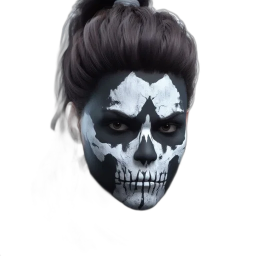mask, face, hair, creature transparent PNG cut-out