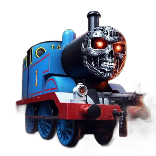robot, weapon, mask, face transparent PNG cut-out