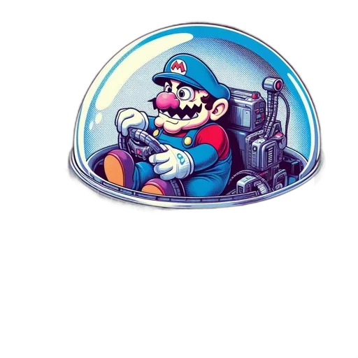 staff, hat, robot, weapon transparent PNG cut-out