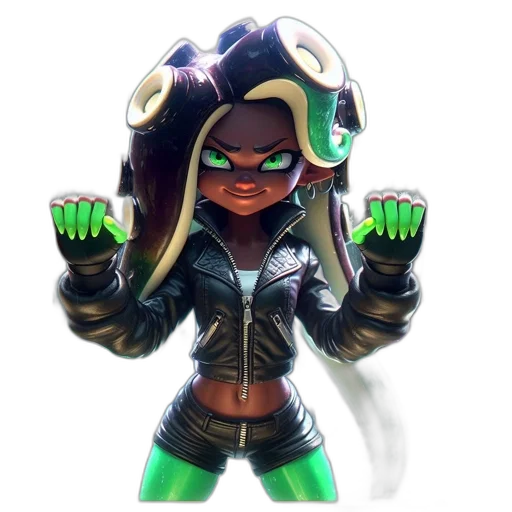 jacket, weapon, staff, mask transparent PNG cut-out