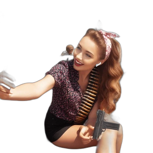 weapon, staff, robot, dress transparent PNG cut-out