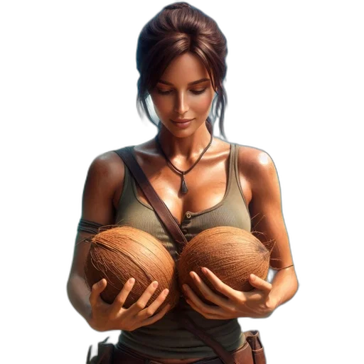 weapon, dress, photorealistic, fantasy art transparent PNG cut-out