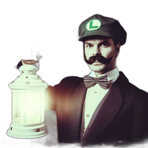 bottle, hat, staff, concept art transparent PNG cut-out