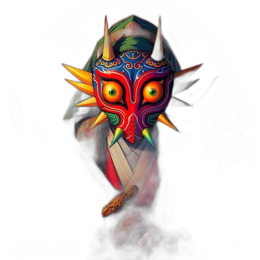 mask, staff, face, weapon transparent PNG cut-out