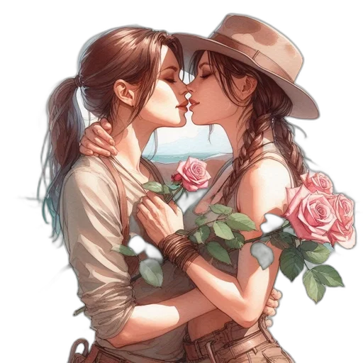 flower, photorealistic, oil painting, fantasy art transparent PNG cut-out