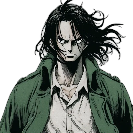 jacket, face, mask, comic book art transparent PNG cut-out