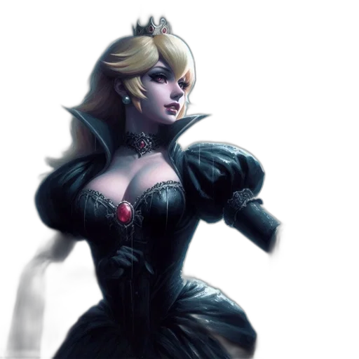 dress, crown, concept art, fantasy art transparent PNG cut-out