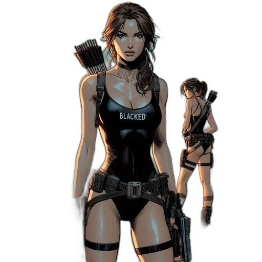 comic book art, concept art, cyberpunk, pixel art transparent PNG cut-out