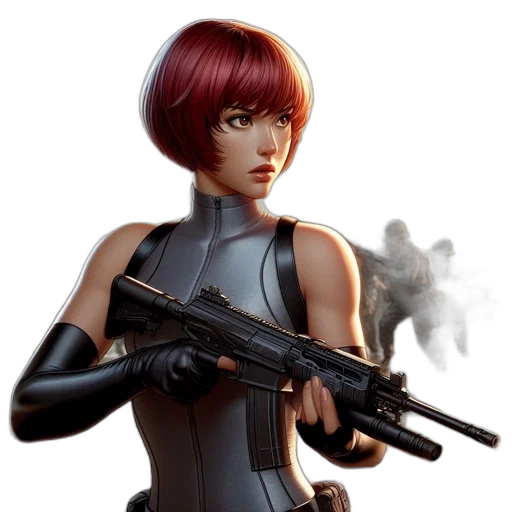 weapon, robot, concept art, cyberpunk transparent PNG cut-out