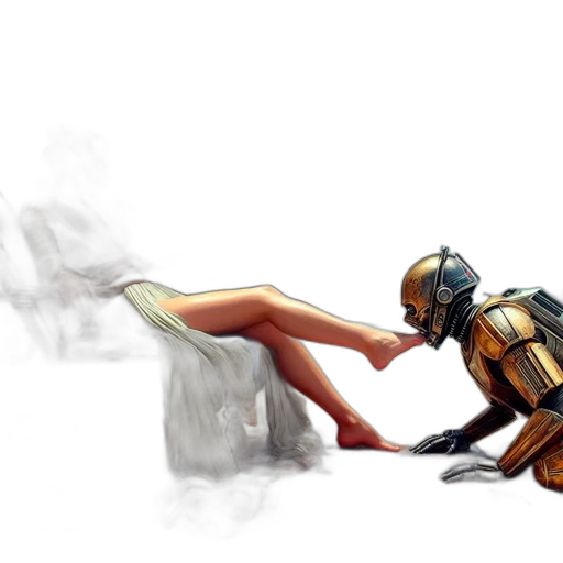 robot, weapon, sword, shoes transparent PNG cut-out