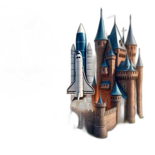 building, concept art, 3d render, fantasy art transparent PNG cut-out