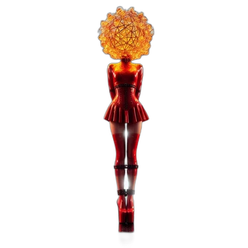 staff, dress, crown, flower transparent PNG cut-out