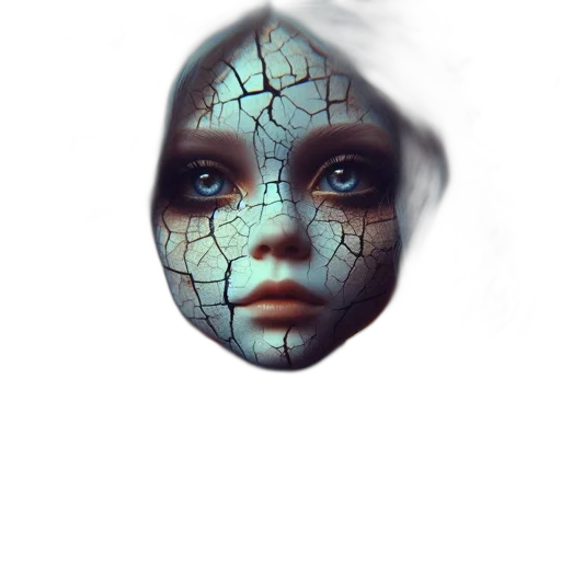 mask, face, robot, creature transparent PNG cut-out
