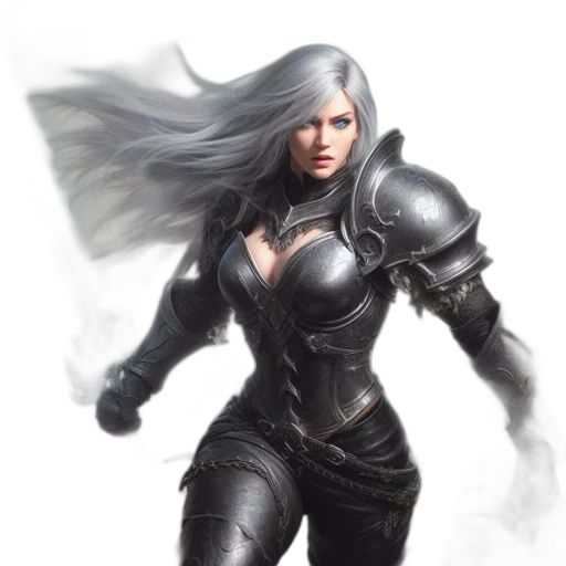 fantasy art, comic book art, concept art, photorealistic transparent PNG cut-out