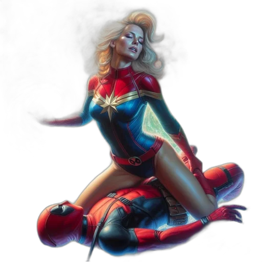 comic book art, concept art, fantasy art, 3d render transparent PNG cut-out
