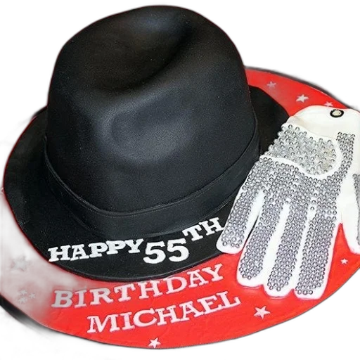 hat, birthday, cake, black transparent PNG cut-out
