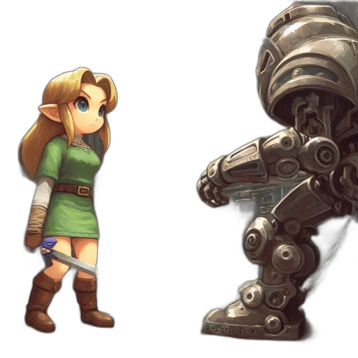 weapon, robot, sword, concept art transparent PNG cut-out