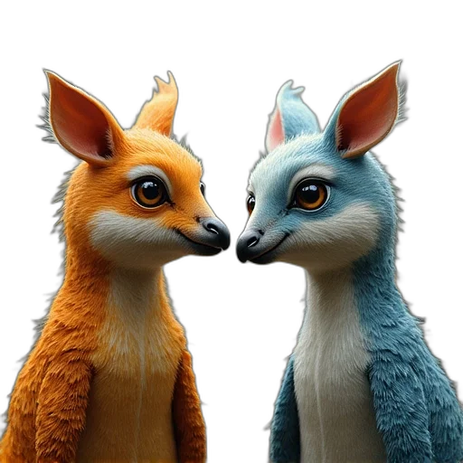 mask, animal, 3d render, concept art transparent PNG cut-out