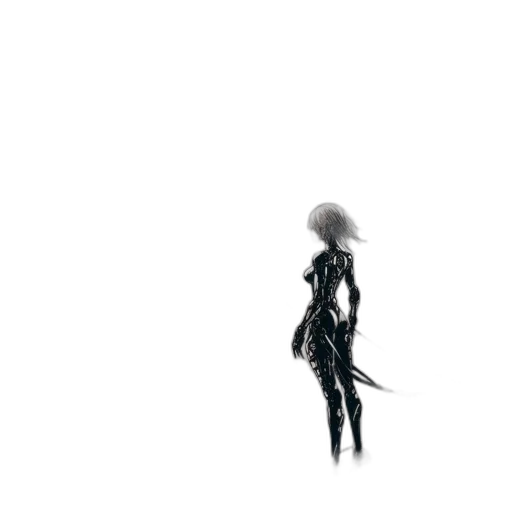 robot, creature, dress, mask transparent PNG cut-out