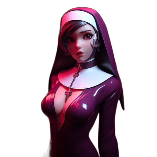 dress, robot, concept art, fantasy art transparent PNG cut-out