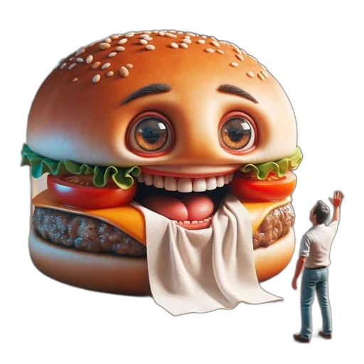 food, face, creature, animal transparent PNG cut-out