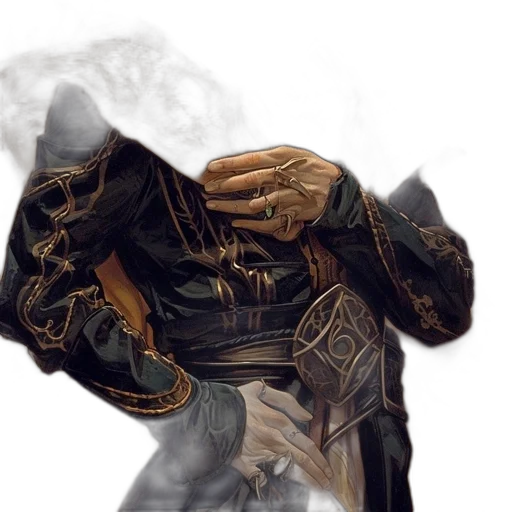 mask, dragon, weapon, jacket transparent PNG cut-out