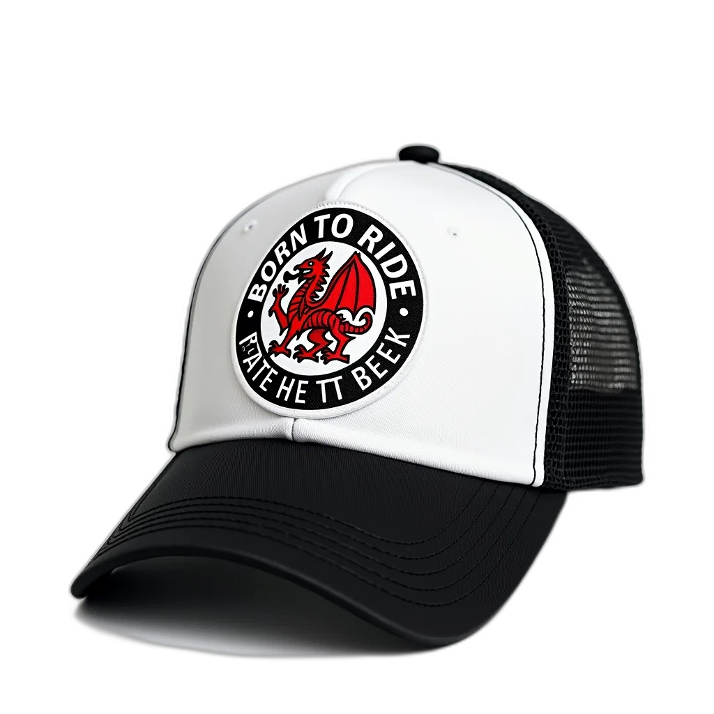 hat, 3d render, white, black transparent PNG cut-out