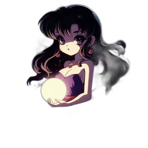 hair, vaporwave, anime, pixel art transparent PNG cut-out