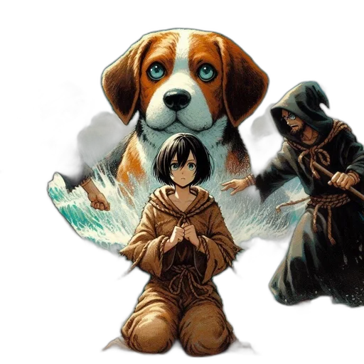 concept art, fantasy art, comic book art, pixel art transparent PNG cut-out