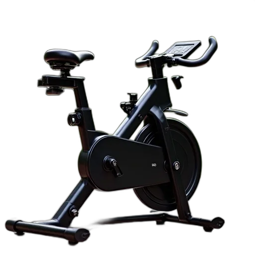 black, exercise, bike, lying transparent PNG cut-out