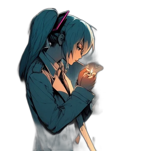 jacket, jewelry, weapon, anime transparent PNG cut-out