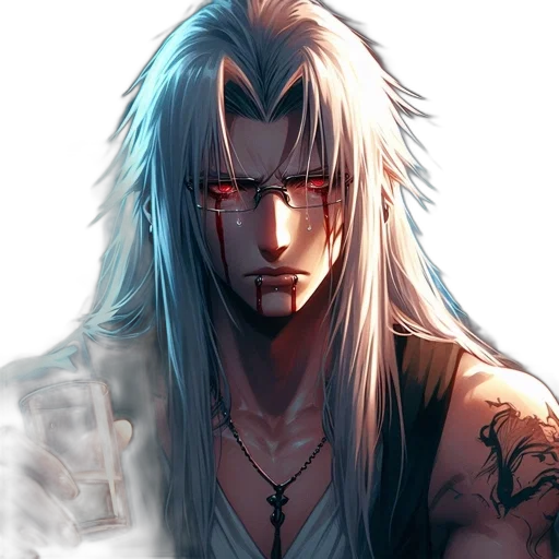 face, fantasy art, anime, concept art transparent PNG cut-out