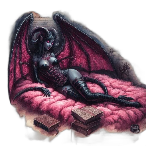 dragon, furniture, creature, fantasy art transparent PNG cut-out