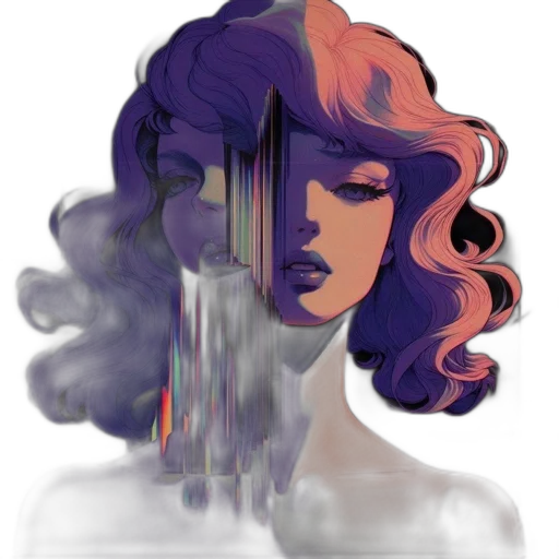 hair, mask, face, crown transparent PNG cut-out