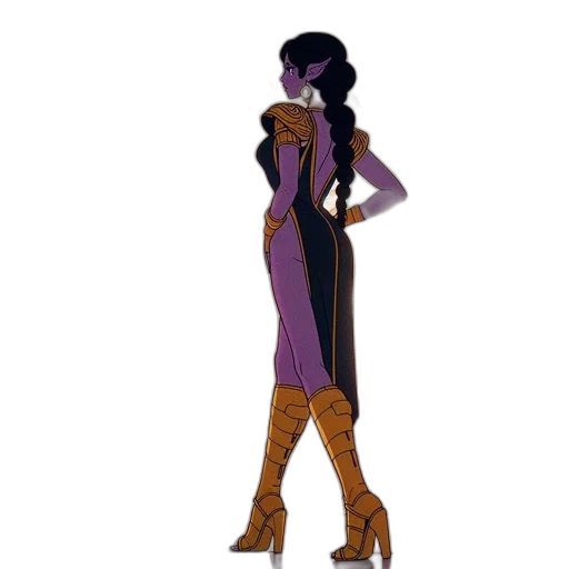 dress, staff, concept art, fantasy art transparent PNG cut-out