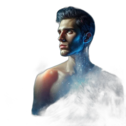 face, photorealistic, concept art, fantasy art transparent PNG cut-out