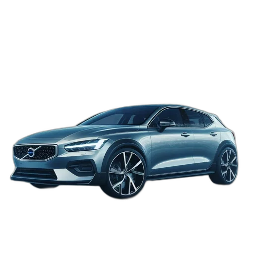 car, 3d render, concept art, photorealistic transparent PNG cut-out