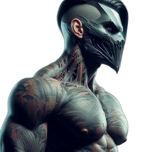mask, creature, face, robot transparent PNG cut-out