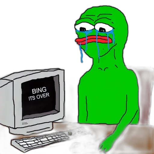 robot, neon lights, green, pepe transparent PNG cut-out