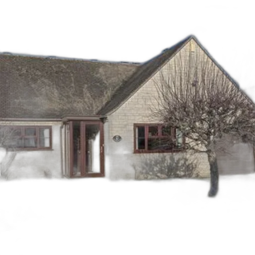 building, 3d render, photorealistic, snow transparent PNG cut-out