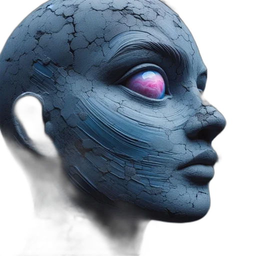 mask, face, creature, robot transparent PNG cut-out