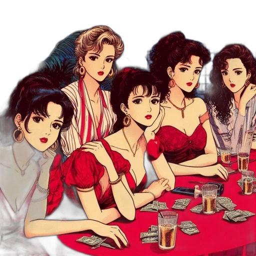 vaporwave, concept art, cartoon, pixel art transparent PNG cut-out