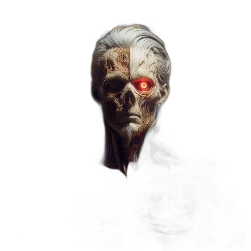 face, mask, creature, robot transparent PNG cut-out