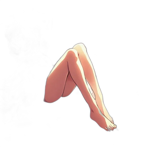 dress, staff, shoes, hair transparent PNG cut-out