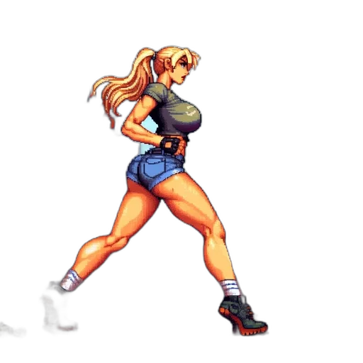 pixel art, concept art, comic book art, 3d render transparent PNG cut-out