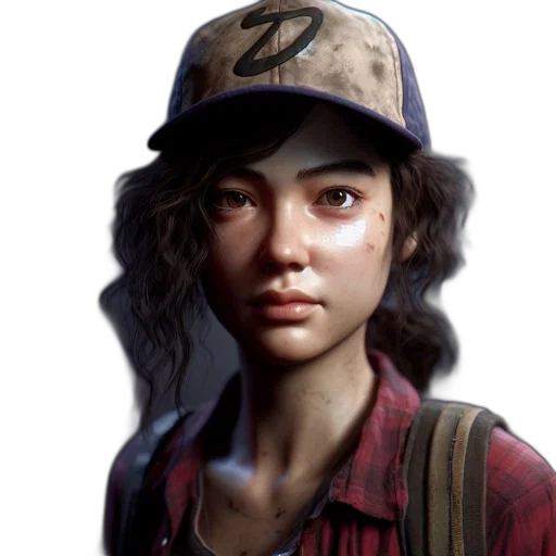 hat, face, weapon, photorealistic transparent PNG cut-out