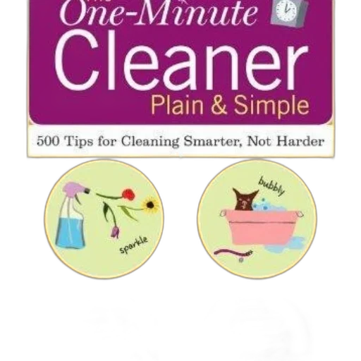 cover, one-minute, cleaner, plain transparent PNG cut-out